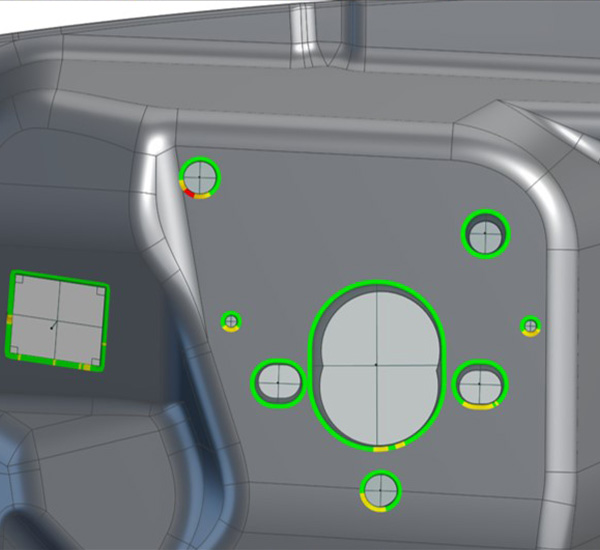 Demonstration of the Sheet Metal Add-on's application to a specific part